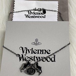 VIVIENNE WESTWOOD Bat Wing 3D Orb Necklace